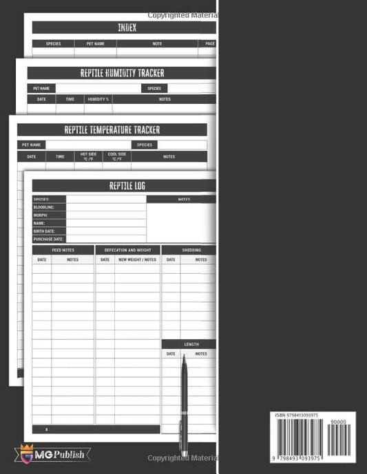 Reptile Care Record Book | Reptiles Care Log to Keep a Detailed Record of your Pets Information, and Daily Activities: Feeding, Defecation, Weight, ... Sheets: Fun Gifts for Kids, and Adults.