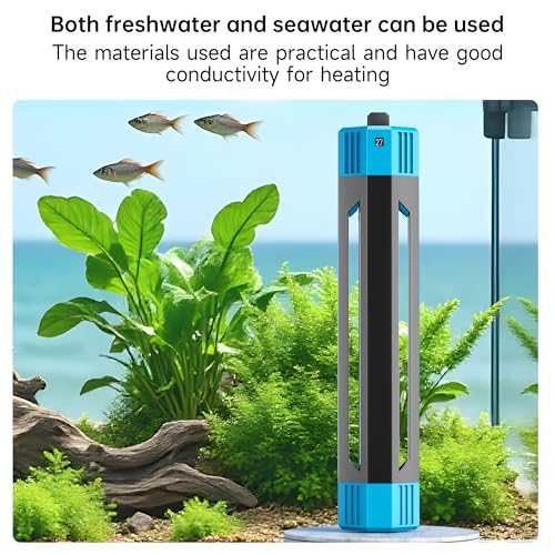 25W/50W/100W/300W/500W Aquarium Heater for Freshwater and Saltwater Fish Tank, Adjustable Submersible Aquarium Heater for 70-80 Gallon Fish Tank (500W) - size: 500W (70-80 Gallon)