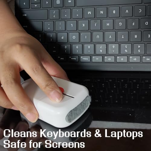 9-in-1 Keyboard Cleaning Kit for Laptop, Phone, Screen | Includes soft brush, and port tool. Cleans screens, earbuds, and charging cases. Safe for MacBook & AirPods.