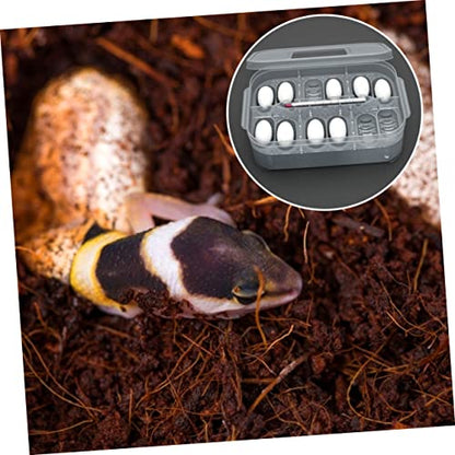 Reptile Incubation Hatchery Box Transparent Incubator for Geckos Snakes and Lizards Lightweight and Easy to Clean Hatching Container for Breeding Reptiles