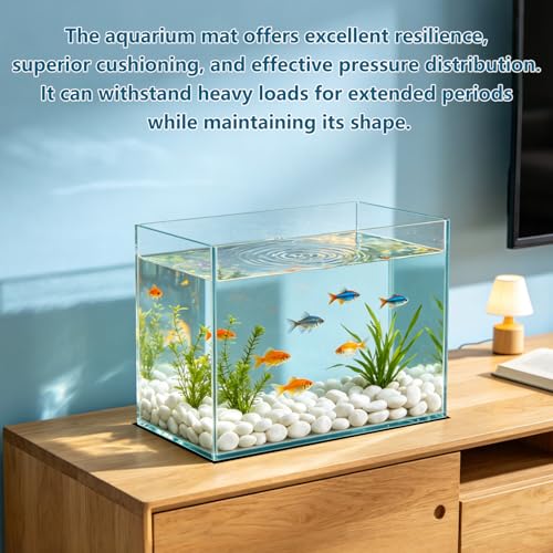 2 Pack Aquarium Leveling Mat for Under Tank 12''x 24''x 0.2'' | Fish Tank Pad Waterproof Shockproof Surface Texture Non-Slip Foam Without Adhesive Easy to Cut - size: 12''x 24''x 0.2''