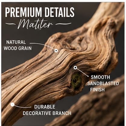 Koyal Wholesale California Driftwood with Natural Brown Branches, 36-Inch Large Driftwood Decor - size: 36 Inches