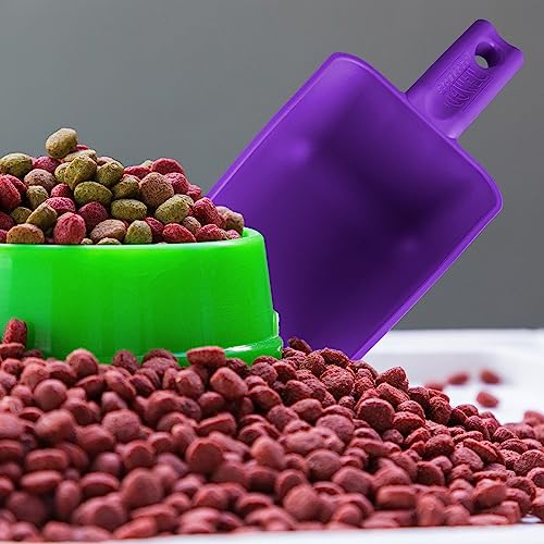 Vikan Remco 63008 Color-Coded Plastic Hand Scoop - BPA-Free Food-Safe Kitchen Utensils, Restaurant and Food Service Supplies, 16 oz, Purple - size: 16 oz