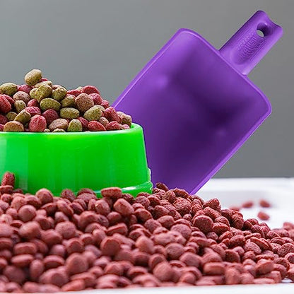 Vikan Remco 63008 Color-Coded Plastic Hand Scoop - BPA-Free Food-Safe Kitchen Utensils, Restaurant and Food Service Supplies, 16 oz, Purple - size: 16 oz