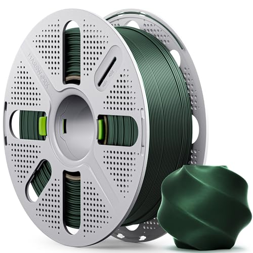 PLA Basic, Pre-Dried Filament with Quick-Swap Reusable Spool 1kg (2.2lbs), 1.75mm 3D Printing Filament, Compatible with Bambu Lab 3D Printers – Forest Green - color: Forest Green With Spool, size: With Spool