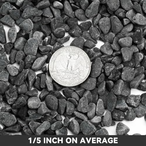 onlyfire 5lbs Gray Gravel Pebbles, 1/5" Natural Decorative River Rocks | Aquarium Gravel, Crushed Gravel Stone, For Indoor Plants, Vases, Succulents, Outdoor Garden Landscaping and Home Decor - color: Gray, size: 5 Pounds