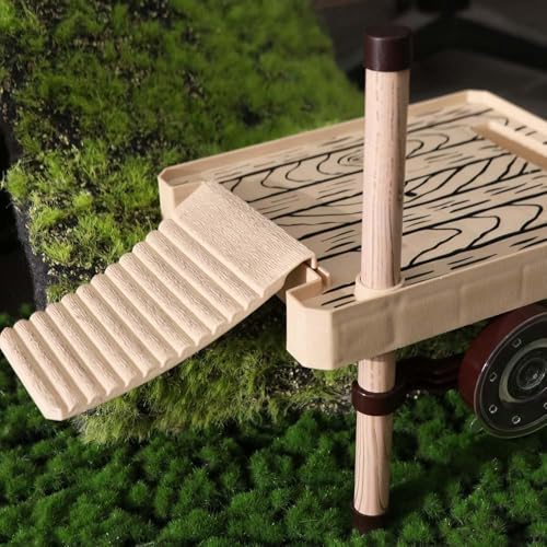 Turtle Basking Platform Floating Dock for Reptile Aquarium Sunbathing and Climbing Accessories(S)