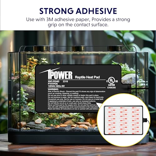iPower 4X7 Inch Reptile Heat Pad Under Tank Heater Terrarium Warmer Heating Mat for Turtles Lizards Frogs and Other Small Animals - size: 4 X 7 Inch, style: Heat Pad