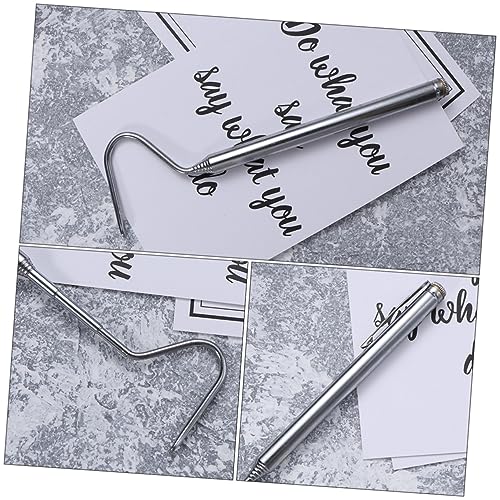 BESPORTBLE Portable Extendable Snake Hook 71cm Stainless Steel 2Pcs Silver | Easy-grip Handle, Convenient for Carrying, Wild Catching Use, Reptile Enthusiasts, Snake Enthusiasts