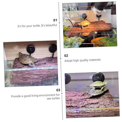 Angoily 1pc Tortoise Basking Platform for Aquariums Floating Turtle Climbing Island Easy to Clean Decoration for Reptile Terrariums Suitable for Turtles Lizards and Bearded Dragons