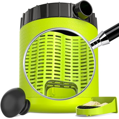 Professional Cricket Keeper Live Worm Organizer Tank with Rubber Seal, Dubia Roach Habitat with Bug Dirt Management Function, Perfect for Keeping Silkworm, Cricket,Dubia Cockroach,Superworms