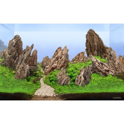 Dragon Stone Natural Aquascaping Rock 16lb Planted Aquarium Decor | Ohko-style texture; planted, shrimp, terrarium - size: 01 Dragon(Ohko) Stone(2-8inch,16lbs)