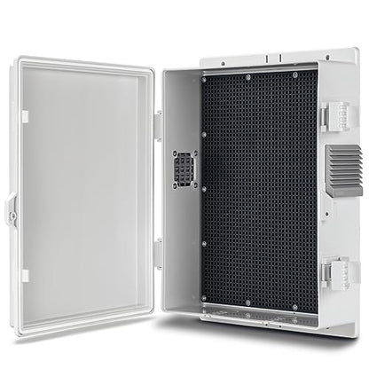 Namunanee Outdoor Electrical Junction Box, ABS Water Resistant Enclosure with Internal Mounting Panel & Hinged Cover (13" H* 9.2" L* 3.7" W) - size: 13"H x 9.2"L x 3.7"W & Standard