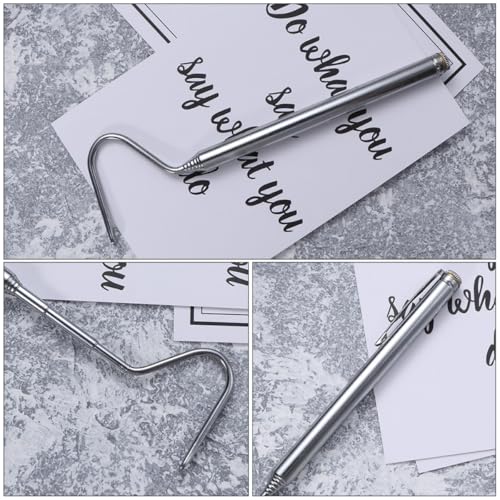 DOITOOL 2pcs Stainless Steel Snake Catching Hooks 71cm Retractable Reptile Handling Tools for Safe Snake Removal and Capture