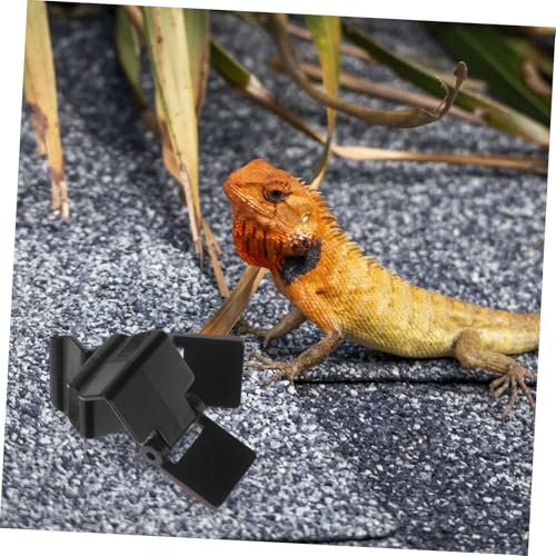 ORFOFE 6pcs Turtle Tank Escape Lock Clips Feeding Box Clips for Reptile Terrarium Lid Secure Aquarium Lock Buckles Easy Install Reptile Tank Lid