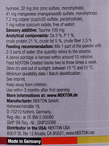 Nekton Crested Gecko Fig for Growth and Breeding 100g (3.53oz) - size: 3.53 Ounce (Pack of 1)