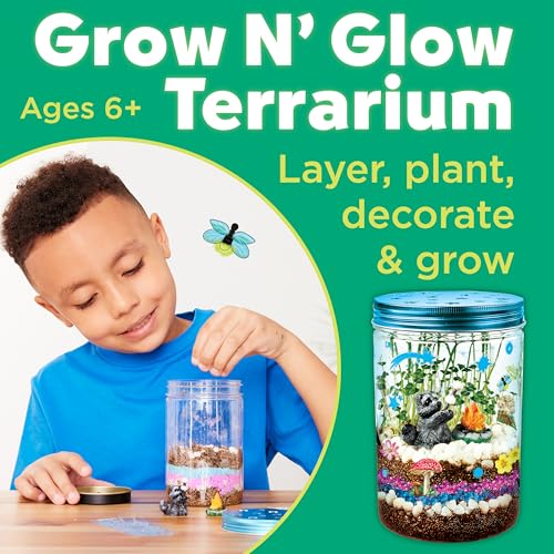 Creativity for Kids Grow 'N Glow Terrarium Kit - Educational Science Kits | Screen Free Summer Fun Activities | Gifts for Boys and Girls | Craft and STEM Projects (Ages 6+)