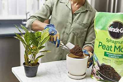 Miracle-Gro Sphagnum Peat Moss, 8 qt. (2-Pack) | Enriched with Plant Food, Add to Potting Mix and Native Soil - size: 8 QT 2-Pack