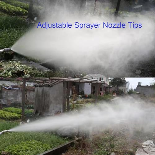 Adjustable Sprayer Nozzle Tips 2 Sets High Pressure Misting Spray Nozzle 1.5mm Aperture
