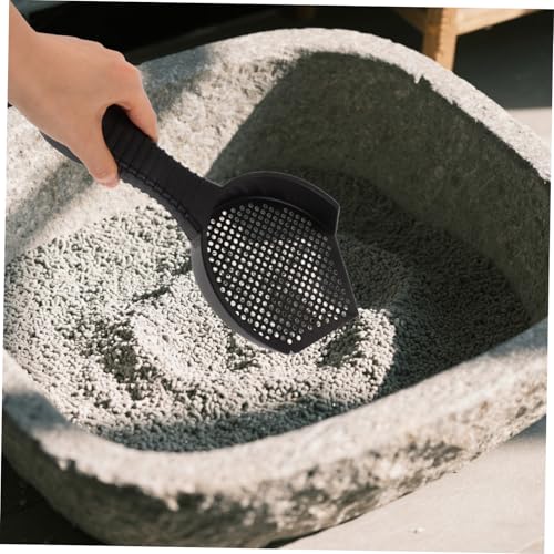 2pcs Plastic Cat Litter Scoop with Fine Sifting Ergonomic Comfortable Grip Handle Versatile Pet Waste Cleaning Tool for Cat Litter Box and Reptile Sand Fast and Easy Waste Removal