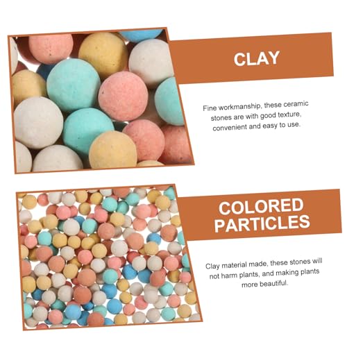 Ceramsite Gardening Decor Hydro Ceramsite Balls for Succulent Cactus Surface Decoration Air Permeable Horticultural Rocks for Use