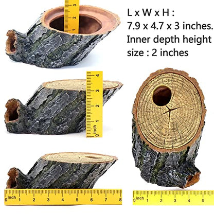Snake Hide and Basking Tree Roots Cave for Terrariums, Available for Climbing and Hiding Spots for Reptiles, Amphibians, and Small Animals, Corn Snake, Small Gecko - style: Medium