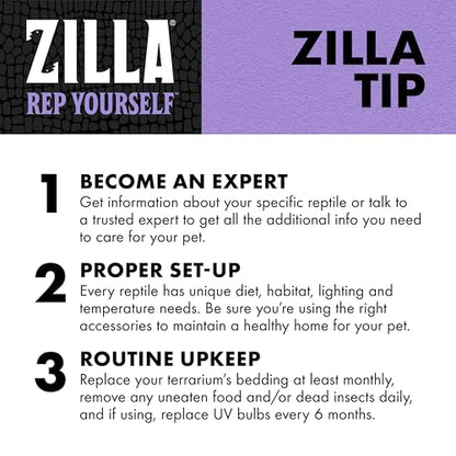 Zilla Pet Reptile Omnivore Food Medley Diet, 4 oz | Nutritious fruit, vegetable and insect blend for omnivorous reptiles