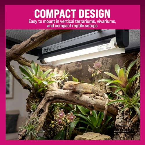 Arcadia T5 UVB Reptile Light Fixture Kit 22.5" Long 24 Watts 6% UVB Forest – Complete UVB Light for Reptiles, Turtles, Snake, Bearded Dragon Lamp, Long Lasting Easy to Use Professional Lighting