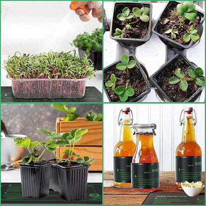 ZJchao Seedling Heat Mat, Foldable Heating Pad for Plants with 1.4m Cable, Safe Even Warming for Indoor Germination Hydroponic Reptile (US Plug 110V)