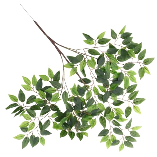 UPKOCH Simulation Leaves Reptile Plants Hanging Terrarium Decoration 12 Inch Fake Rattan Habitat Accessory for Lizards Snakes Hermit Crabs