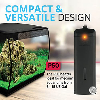 Fluval P50 Submersible Aquarium Heater - size: P50