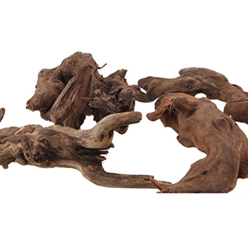 emours Driftwood Branches Reptiles Aquarium Decoration Assorted Size,(6-10 inch in Length),4 Pieces