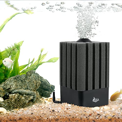 AQQA Aquarium Filter Fish Tank Sponge Filter Whisper Submersible Filters | Aquarium Foam Filter for Freshwater & Saltwater (Medium for 20-110 Gallon) - size: Medium