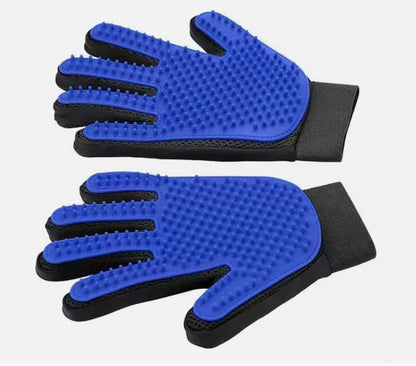 Pet Grooming Glove-Pet Hair Remover Glove- Perfect pet Cleaning Brush Glove- Perfect Washing Glove Brush of the Dog & pet for Short and Long Fur - 1 Pack (Right-Hand), Blue