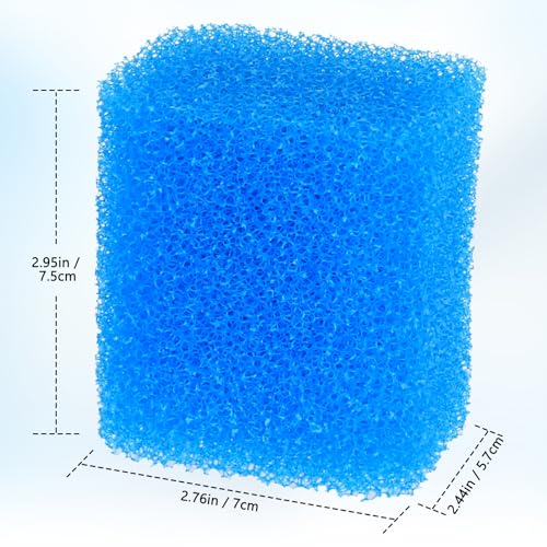 fishkeeper Replacement Filter Sponge for Aquariums, 4 Pack | Washable and Reusable Biological Filter Sponge Media - size: Replacement Sponge 4PCS