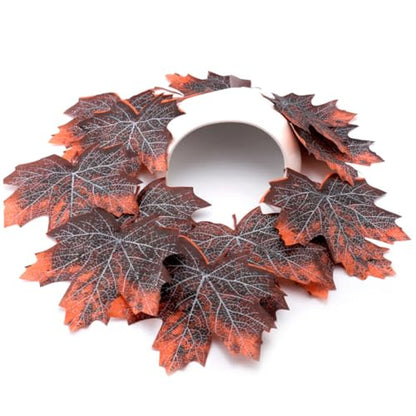 Abaodam 12pcs Maple Leaf Litter for Reptile Habitat Reusable Pet Cage Decor for Snakes Lizards Frogs Terrarium Accessories