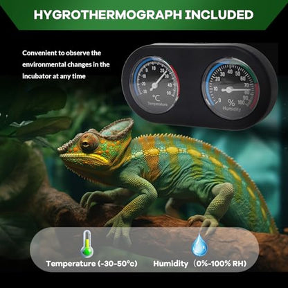34 Gal Glass Reptile Terrarium 24 x 18 x 18 Inch - Anti Escape Design, Versatile Desert or Rainforest Setup, Tempered Glass Tank, Top Screen Ventilation, and Quick 5-Minute Installation - size: 24x18x18 inch
