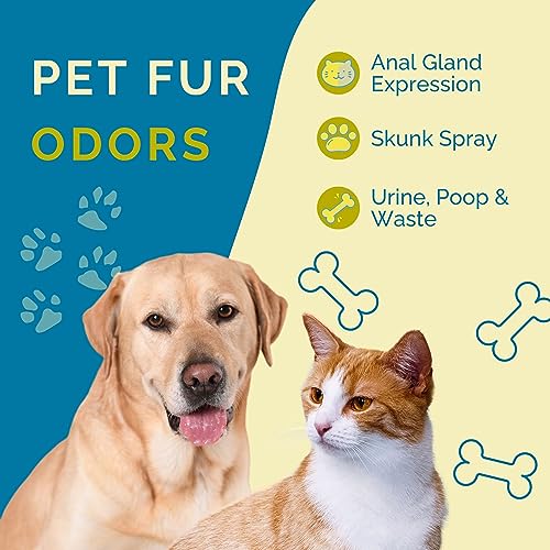 No Scent Anal Gland Express & Skunk Spray Pet Fur Cleaner for Dogs & Cats (8 Fl Oz / 237 mL) - size: 8 Fl Oz (Pack of 1)