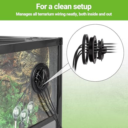 REPTI ZOO 67Gallon Reptile Large Terrarium 48" x 18" x 18" Upgrade Glass Front Opening Tank Sliding Door with Screen Ventilation Reptile Terrarium