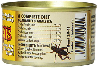 Zoo Med Laboratories SZMZM41 Can O Crickets Pet Food, 1.2-Ounce (Pack of 2) - size: 1.2 Ounce (Pack of 2)
