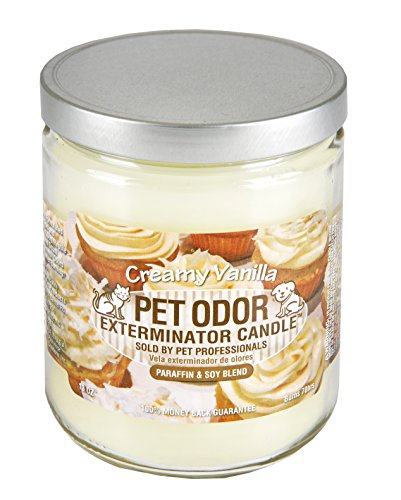 Odor Exterminator Candle, Creamy Vanilla, 13 Ounce Jar (Pack of 2)