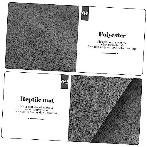 LIOOBO 2pcs Reptile Tank Accessories Decorative Reptile Carpet Tortoise Bedding Cypress Mulch Pad Household Snake Bedding