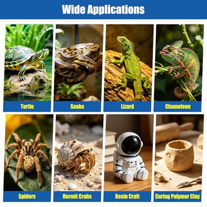 Reptile Heating Pad with 11 x 5.9 Inch Reptile Heat Mat with Rapid and Even Heating Reptile Heat Pad Under Tank Terrarium Heat Mat for Reptile Turtle Snake Lizard 14 Watt - size: 11" X 5.9"(14W)