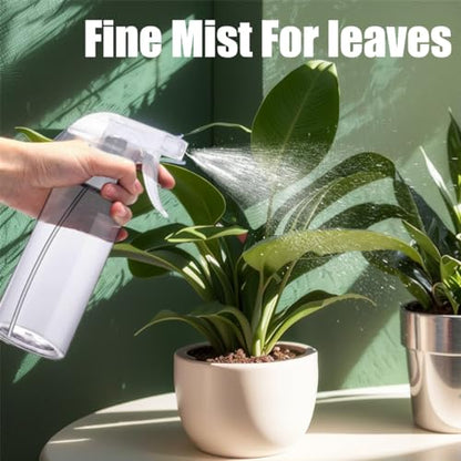Spray Bottles 16.9oz/2Pack - Premium Adjustable Spray Bottles for Cleaning | No Leak And Clog Mister Spray Bottle - Spray Bottle For Hair, Plants, Pet, Vinegar, and Rubbing Alcohol Reagent - color: Clear
