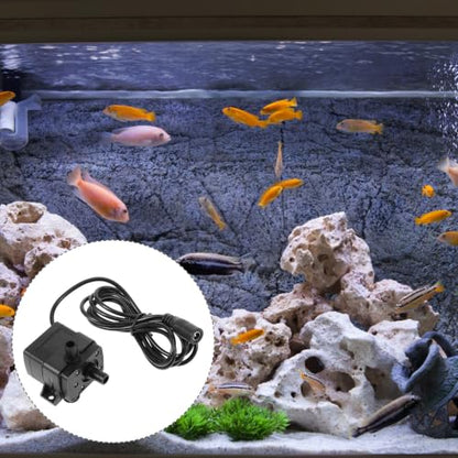 Homoyoyo Quiet Submersible Water Pump for Fish Tank and Pond with 90-240l/h Capacity, Sturdy Abs Material and Smooth Surface, for Aquarium Circulation and Outdoor Fountain Use