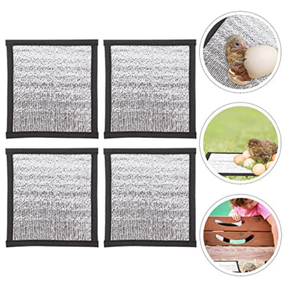 YARNOW 4pcs Heating Pad Reptile Terrarium Heat Mat Reptile Heat Pads Reptile Mat Outdoor Heated Pet Pad Warm Reptile Under Tank Heater Reptiles Mats Waterproof Reptile Pad Pearl Cotton