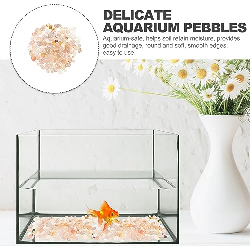 Yardwe 1set Polished Natural Pebbles for Aquariums Decorative Stones for Fish Tanks for Plants and Gardens Agate Pebbles