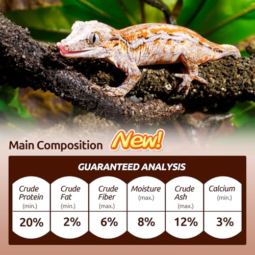Gecko Food, Fruit Mix Apricot and Insects Gecko Diet