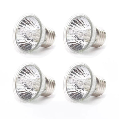 25W&50W 4-Packs UVA/UVB Heat Bulbs, Reptile Heat Lamp Bulb,Basking Light Bulb for Reptiles & Amphibians - style: 4pcs Bulbs