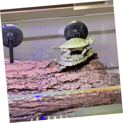 Angoily 1pc Tortoise Basking Platform for Aquariums Floating Turtle Climbing Island Easy to Clean Decoration for Reptile Terrariums Suitable for Turtles Lizards and Bearded Dragons